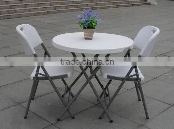 80cm Small Round Plastic Folding Table photo-3