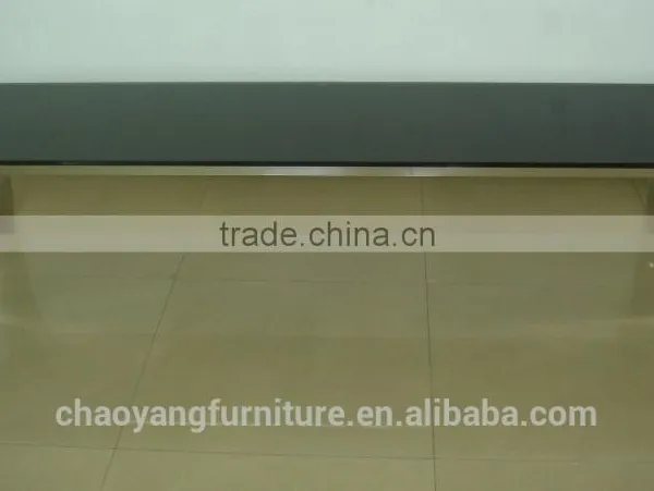 Rectangle TV Stand With Black Glass Top(TV2046)
