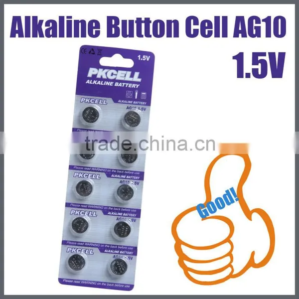 AG10 Button Cell Battery L1131 LR1130(10 Pack) PKCELL Brand photo-3