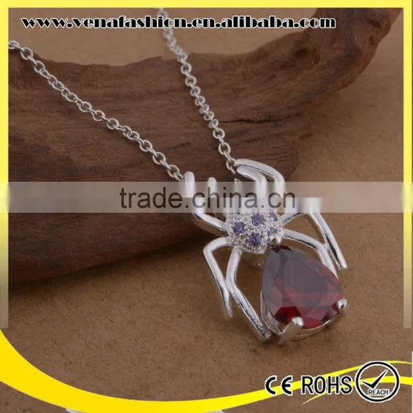 Necklace Silver Spider Pattern Big Pure Silver Chain Necklace photo-5