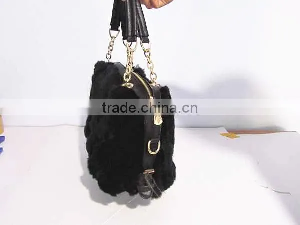 2015 Real Mink Leather and Fur Handbags photo-2
