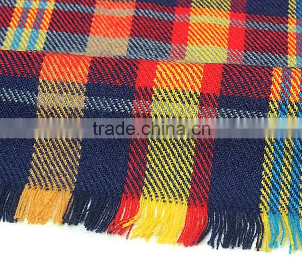 Best Selling 2015 Winter Popular Plaid Blanket Custom Scarf photo-5