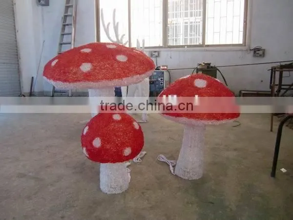 Artificial Outdoor Factory Price Sun-proof Mushroom Decoration Light for Christmas photo-2