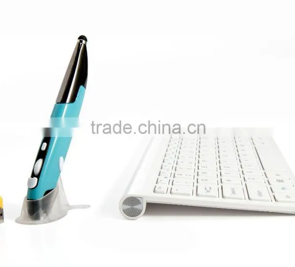 2016 New Design Patent 2.4G Touch Pen Mouse & Modern Colored Wireless Keyboard Combo Without Mouse Hand photo-6