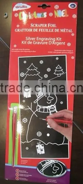 Christmas Gift Scraper Paper Foil With Paper Packaging