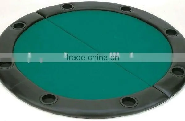 48"Premium Compact Round Folding Poker Table Top-Fold in Half