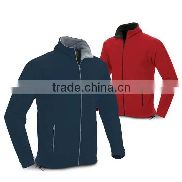 FLEECE JACKET:- LADIES HIGH COLLAR ZIP UP CVC FLEECE JACKET photo-3