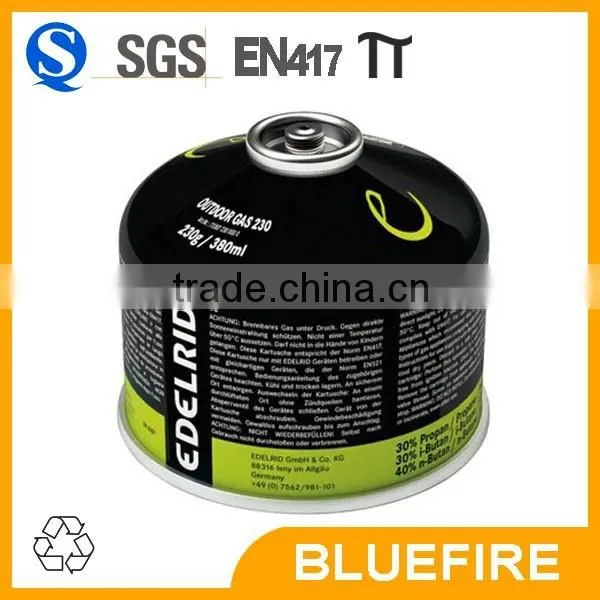 Small LPG Gas Tank for Camping Gas 230g Thread Type photo-3