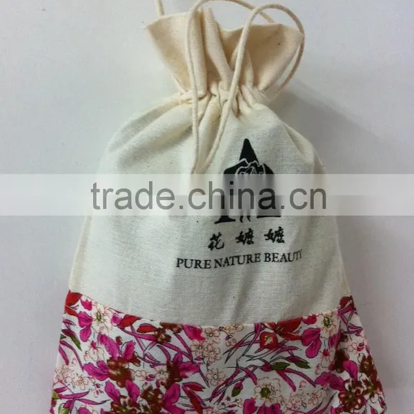 Wholesale Plain Standard Size Promotional Organic Muslin Cotton Drawstring Bag photo-2