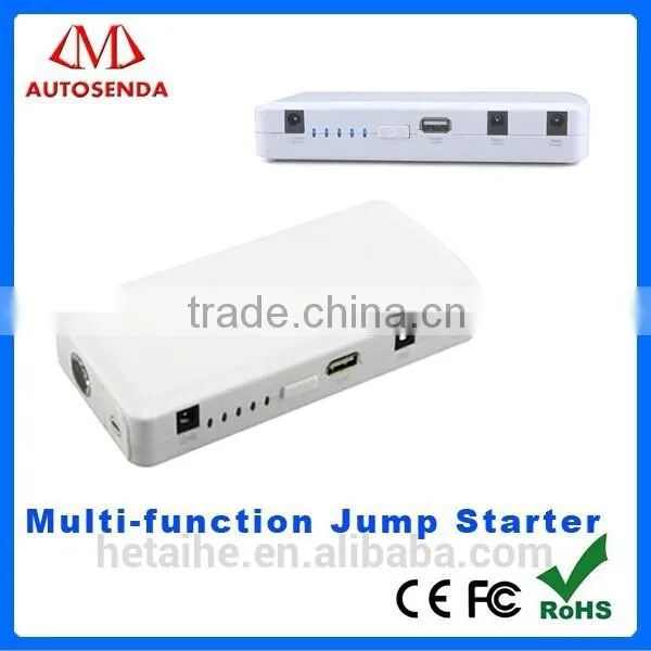 Cost effective 12000mAh multi-function jump starter, lithium battery jump starter