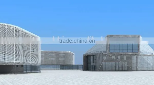 Architecture Facade With Textile Membrane and Fabric Structure Curtain Wall photo-6