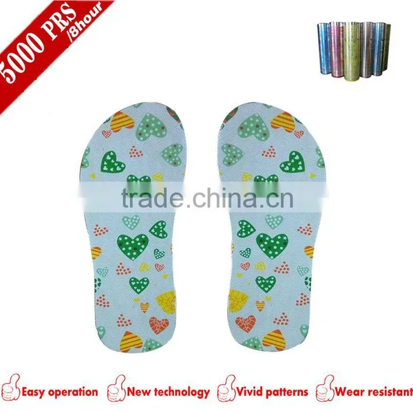 Light up Ladies Slipper Heat Transfer Film photo-4