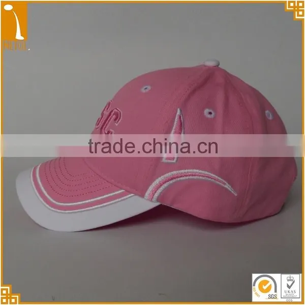 New Custom Female 6 Panel 100%cotton 3D Embroidered Curved Baseball Cap Wholesale photo-3