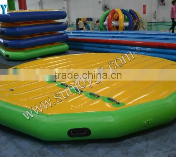Factory Price Water Game Inflatable Floating Trampoline for Water Used Children Adult