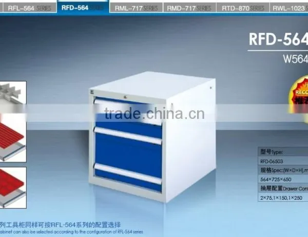 2015 Hot Sale RYWL Galvanized Cold-rolled Steel Tool Box and Tool Cabinet With Casters photo-3