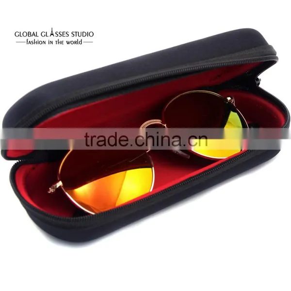 Protable Sunglasses Pouch Zipper Eyeglasses Hard Black Case 160*70*40mm For Small Sunglasses and Optica Frames Case005 photo-2