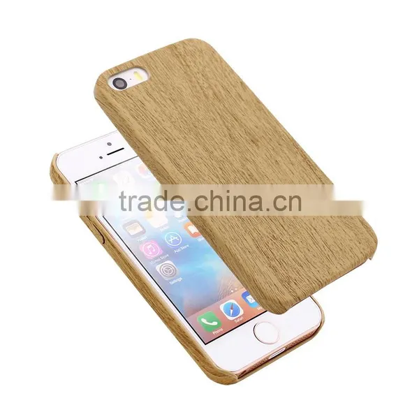 LZB Hot Sell PU SKin Cover for Iphone 5s Wood Case photo-4