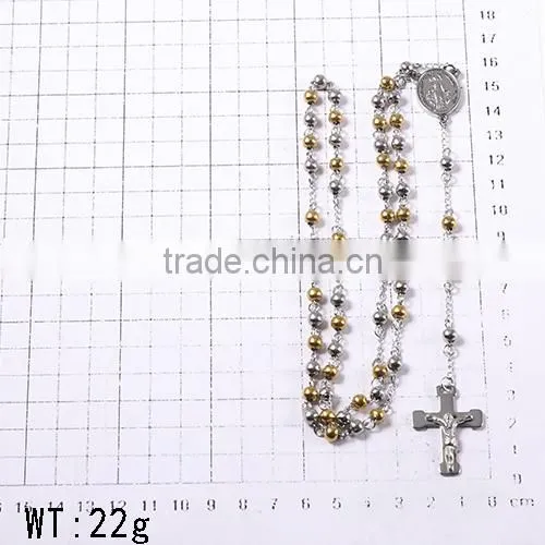 European Fashion Accessories Latest Cross Pendant Dither Beads Christmas Discount Necklace photo-2