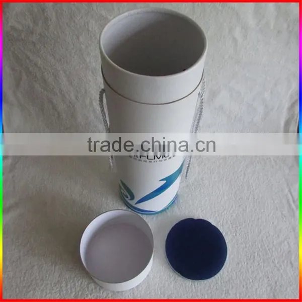 Customized Paper Tube With Custom Printed and Handle Rope photo-2