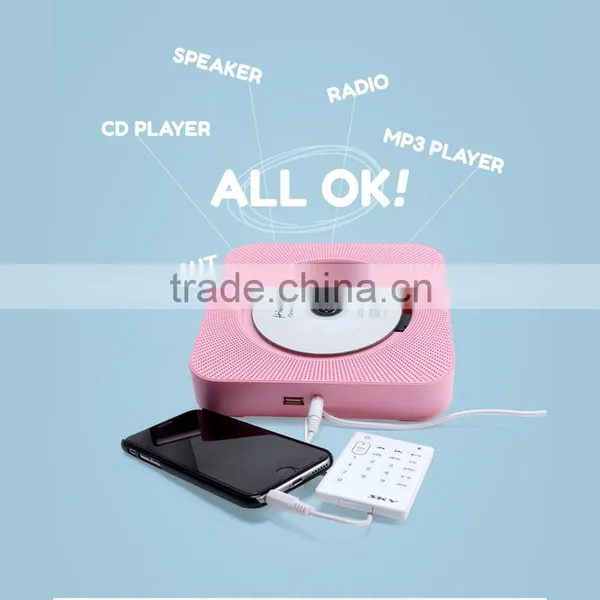 High Quanlity Bluetooth CD Speaker, Wall Hanging CD Player for Christmas Gift photo-3