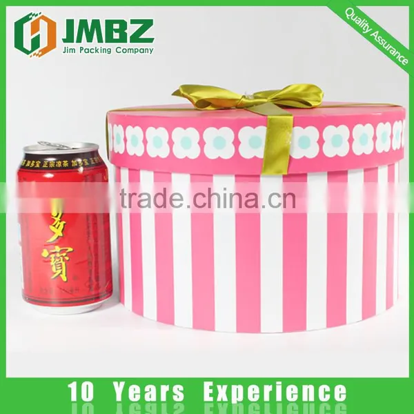 Luxury Small Round Flower Paperboard Box With Ribbon photo-3