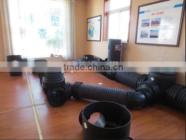 PE Material Large Diameter Corrugated Drainage Pipe for Sewage photo-6