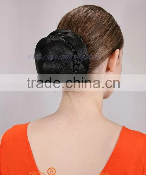 Synthetic Braids Hair Bun, Fake Chignon Hair Piece Wholesale photo-3