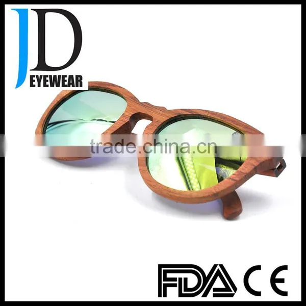 High Quality China Wholesale OEM Wood Sunglasses Mirror Revo Lens Sunglasses photo-2