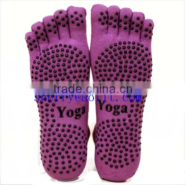 Trampoline Cotton Anti-Slip Non Skid Non-Skid Sock Rubber Sock Sport Sock photo-4