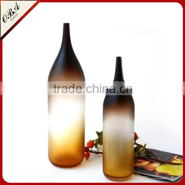 Manufacturers Selling Cheaper European Style Furniture Decoration Mouth Blown Glass Vase in Liaoning