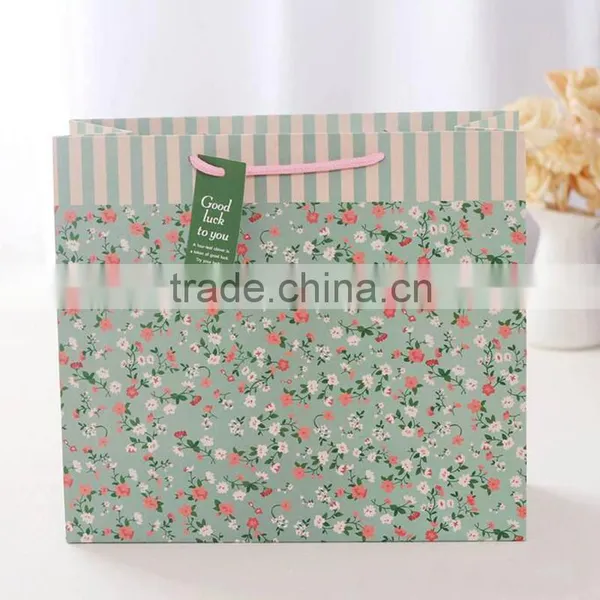2016 New Arrival Boutique Cuboid Paper Bags Stamp Printing Packaging Bags photo-2