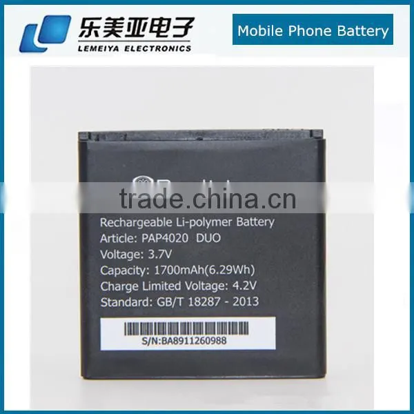1700mah Mobile Phone Battery For Prestigio MultiPhone PAP4020 DUO
