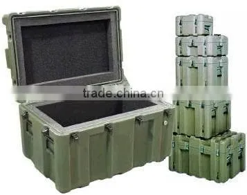 rotational tool container , plastic military box by rotomoulding