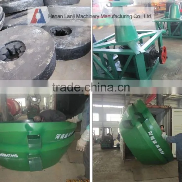 Good Performance Two Wheels Wet Gold Ore Milling Pan Mill With Low Cost photo-5