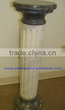 NATURAL STONE ZIARAT WHITE MARBLE PEDESTALS photo-4