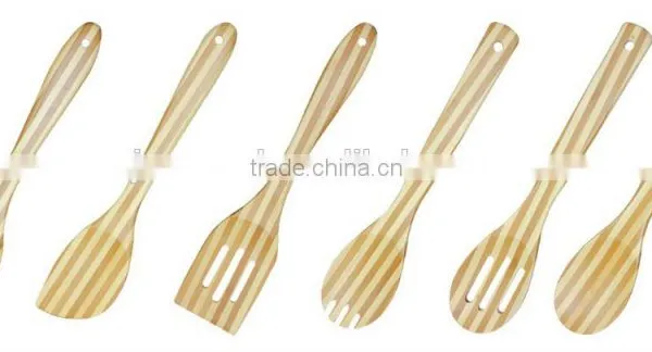 Eco-friendly Long Handle Bamboo Rice Kitchen Spoon photo-2