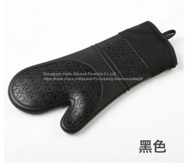 New Silicone Long Oven Grill Gloves Mitt photo-4