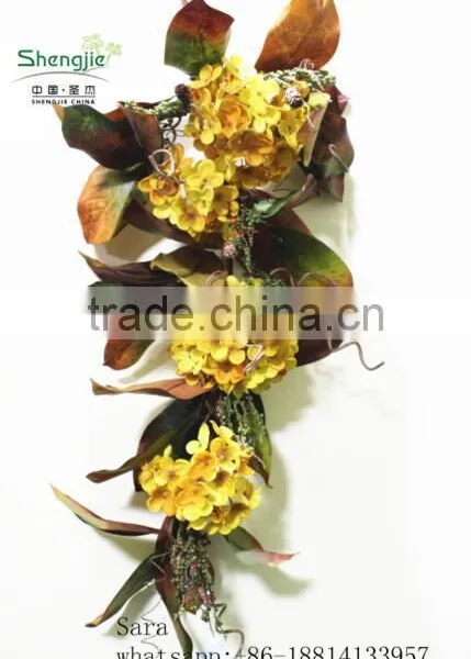 Artificail Yellow Long Stem Flowers Artificial Hydrangea Flower photo-4