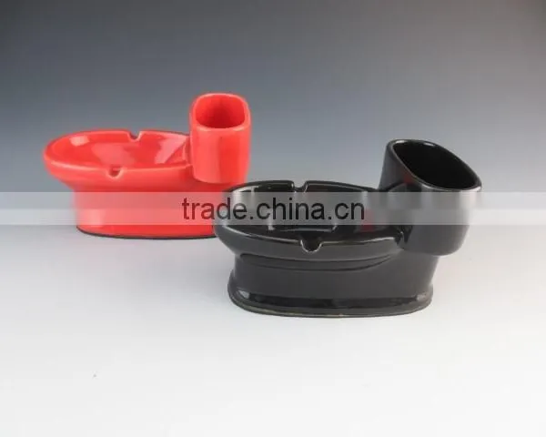 White Ceramics Type Funny Closestool Shaped Eco-friendly Ashtray photo-2