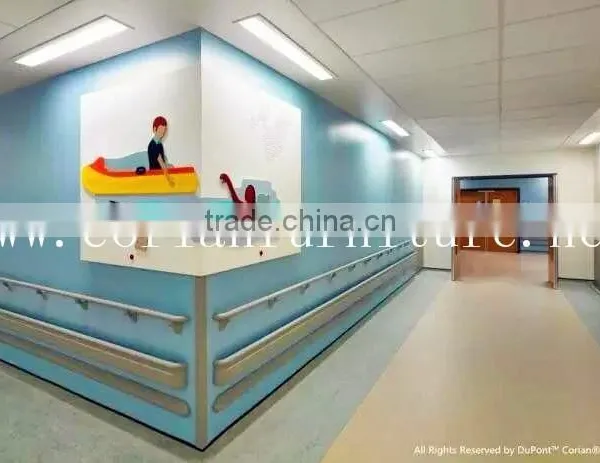 Acrylic Corian Solid Surface Interior(Hotel/Restuarant/Hospital)Wall Paneling photo-2