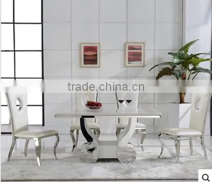 2014 / 2015 Fashion Stainless Steel Dining Table With Marble photo-2