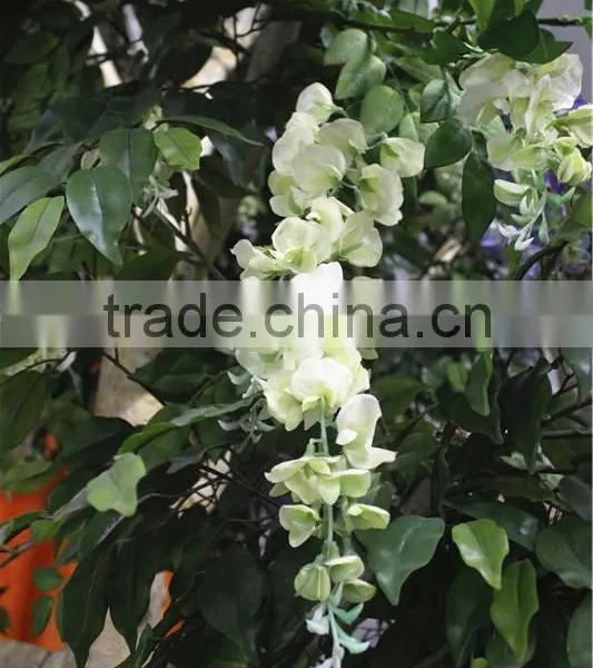 Home Garden Deco 50cm to 400 cm Hight Artificial White Large Chinese Wistaria EDHS1501 1604 photo-5
