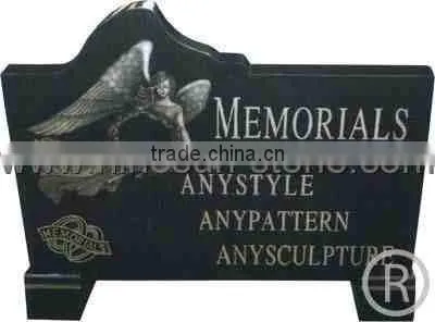 Black Granite Tombstone
