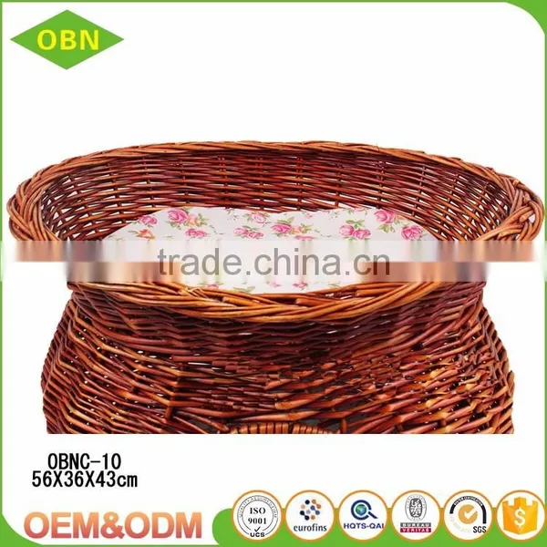 China Supplier Wholesale Handmade Popular Comfortable Small Wicker Rattan Indoor Dog Cat House photo-2