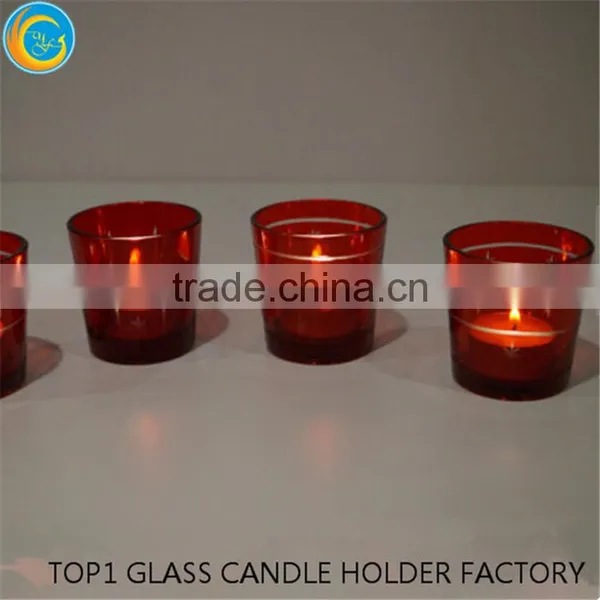 Red Votive Candle Holders Bulk With Scented Candles photo-2