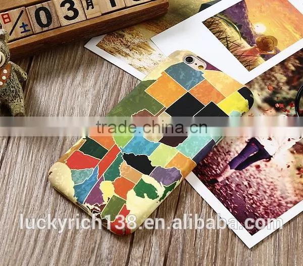 Colorful Country Maps Polish Luminous PC Phone Case for IPhone 6/7 photo-2