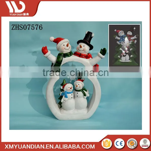 Home & Garden Decoration Resin Craft Xmas Santa Imported Resin Christmas Ornaments Wholesale Mini Led Light photo-2