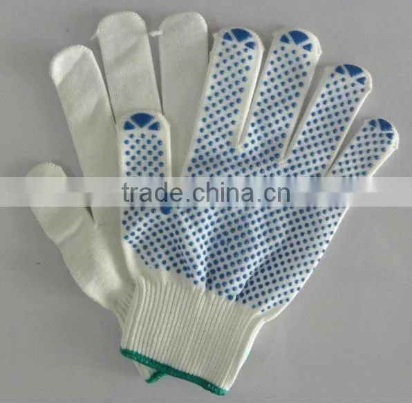 Sunnyhope Wholesale Pvc Dotted Cotton Hand Gloves photo-4