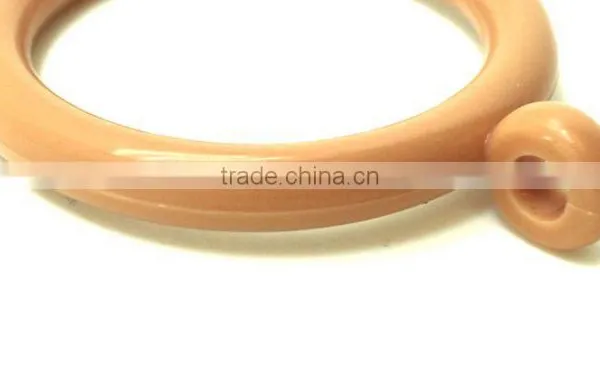 Rod Pole Plastic Curtain Ring Light Brown, ID34mm/OD46mm & ID26mm/OD33mm photo-4