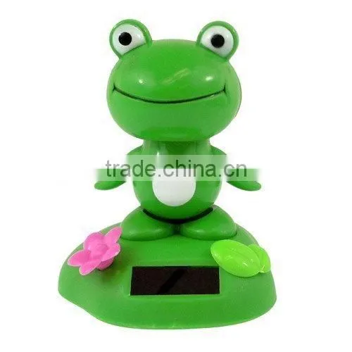 Dongguan 2015 Hot Sale Flashing Green Frog Solar Toy , Solar Powered Toy For Office Desk Home Decoration photo-5